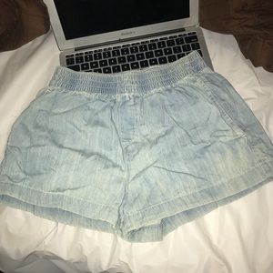 Denim shorts
